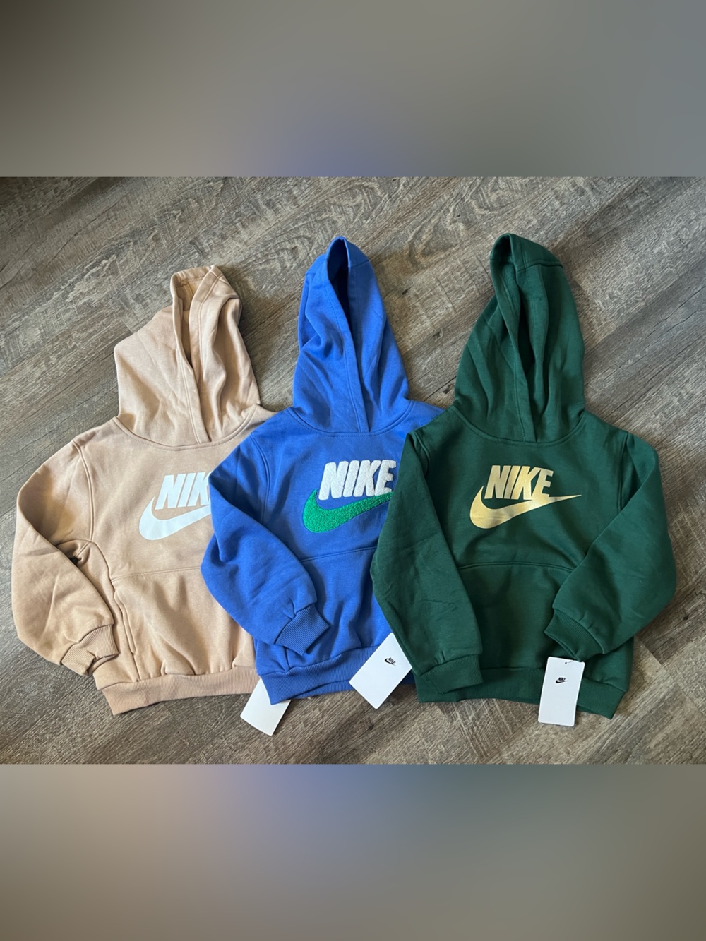 Nike Boys Fleece Active Hoodies (Set of 3)- Size 5